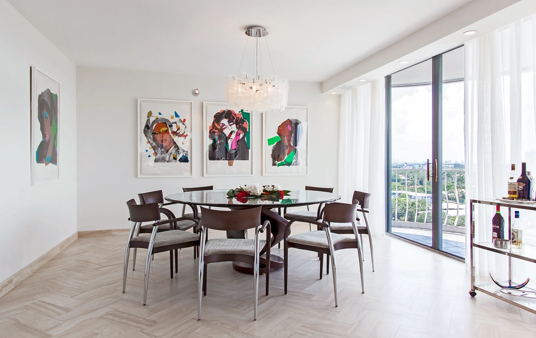 SUNSET AND DINING ROOM